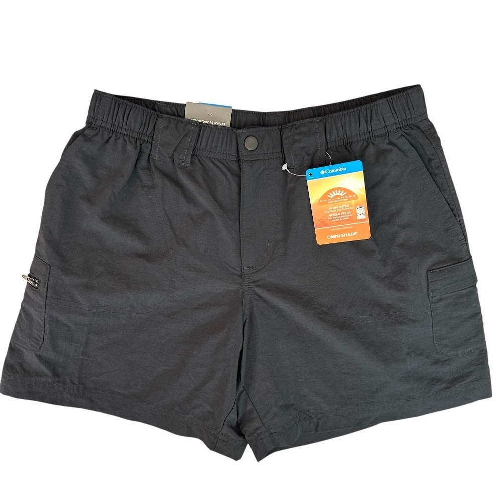 NEW Columbia Black Shorts Womens S 30UPF Omni Shade Pockets Regular Fit. MSRP 45